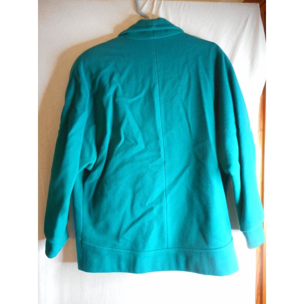 Vintage Authentic Mackintosh Women's Size 8 green 100% wool  lined Coat - Picture 4 of 4